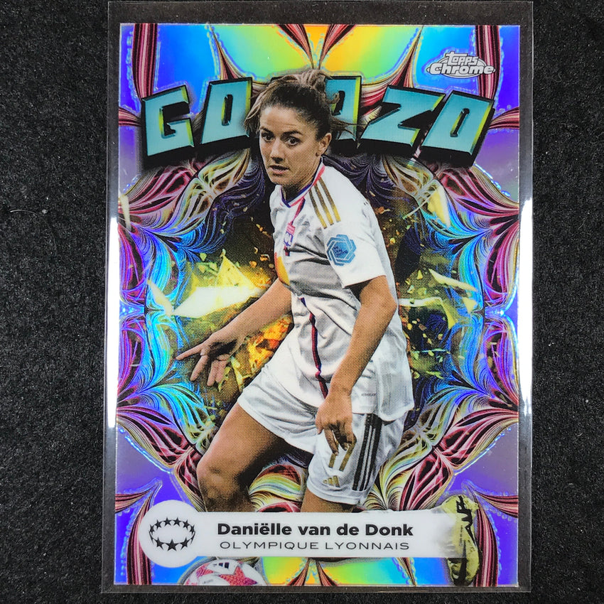 2023-24 Topps Chrome Women's UEFA DANIELLE VAN DE DONK Golazo Base #2