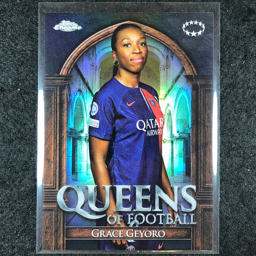 2023-24 Topps Chrome Women's UEFA GRACE GEYORO Queens of Football Base #10