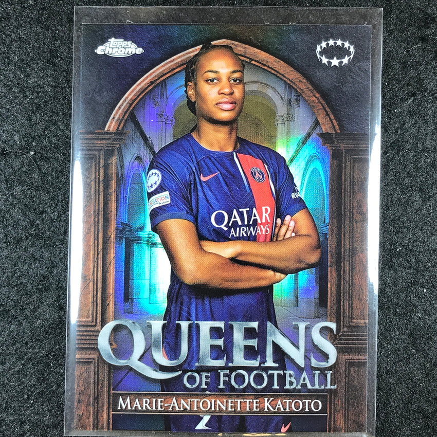 2023-24 Topps Chrome Women's UEFA MARIE-ANTOINETTE KATOTO Queens of Football #15