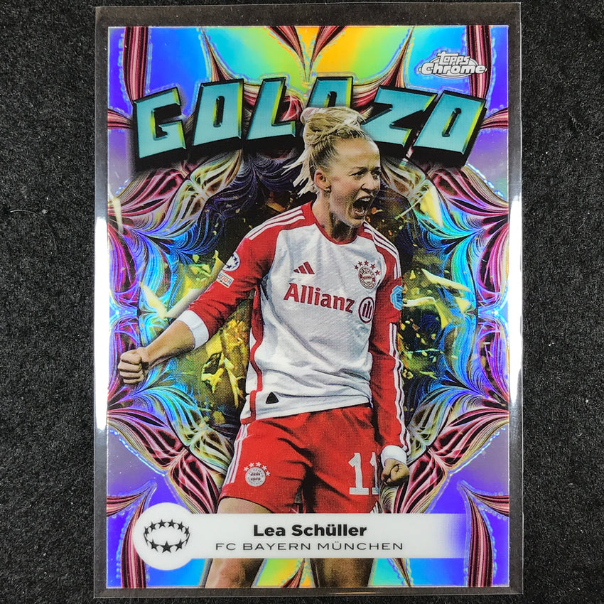 2023-24 Topps Chrome Women's UEFA LEA SCHULLER Golazo Base #3