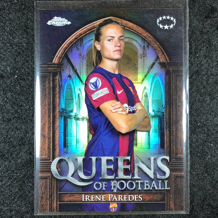 2023-24 Topps Chrome Women's UEFA IRENE PAREDES Queens of Football Base #19