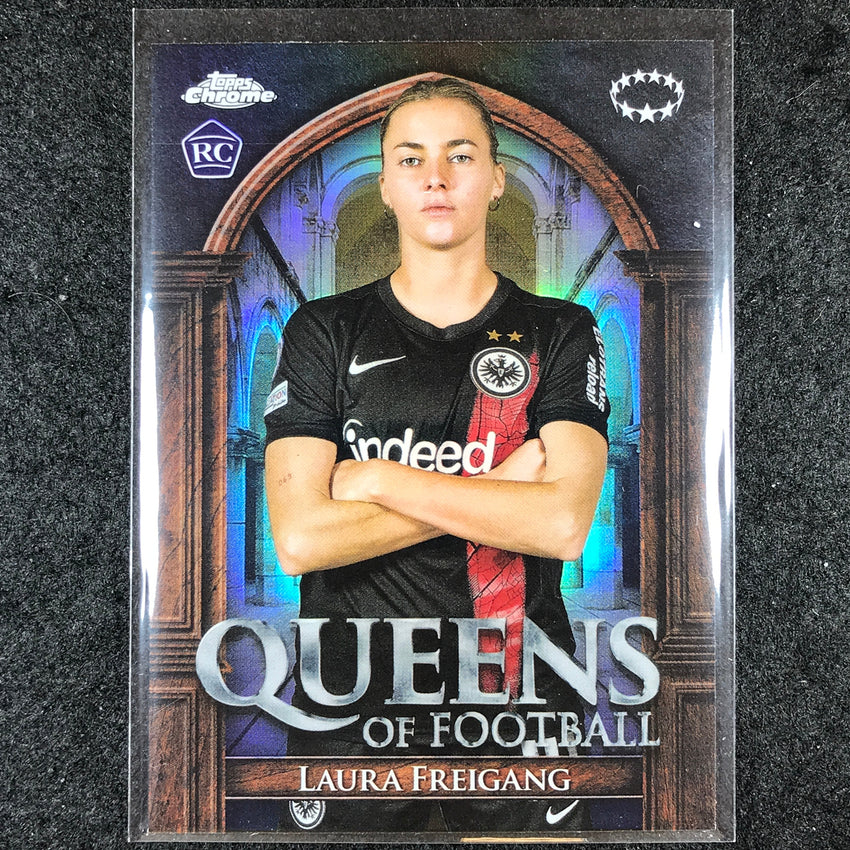 2023-24 Topps Chrome Women's UEFA LAURA FREIGANG Queens of Football Rookie #20