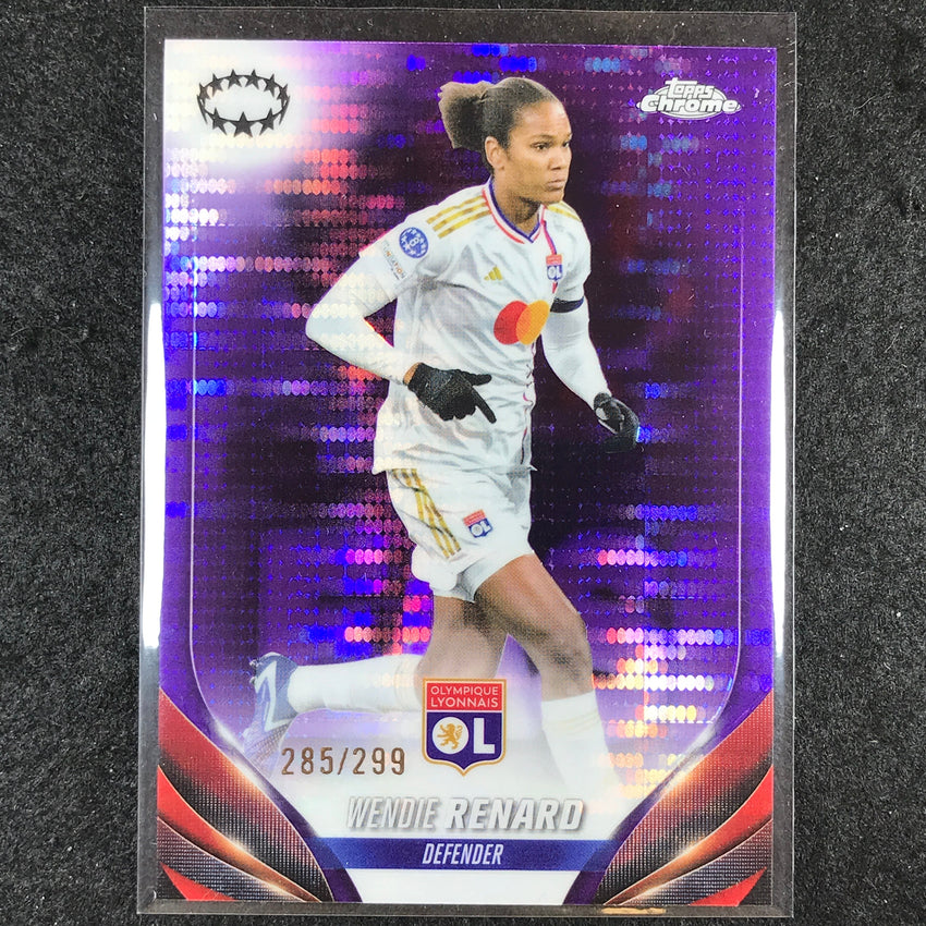 2023-24 Topps Chrome Women's UEFA WENDIE RENARD Base Purple Pulsar 285/299 #3