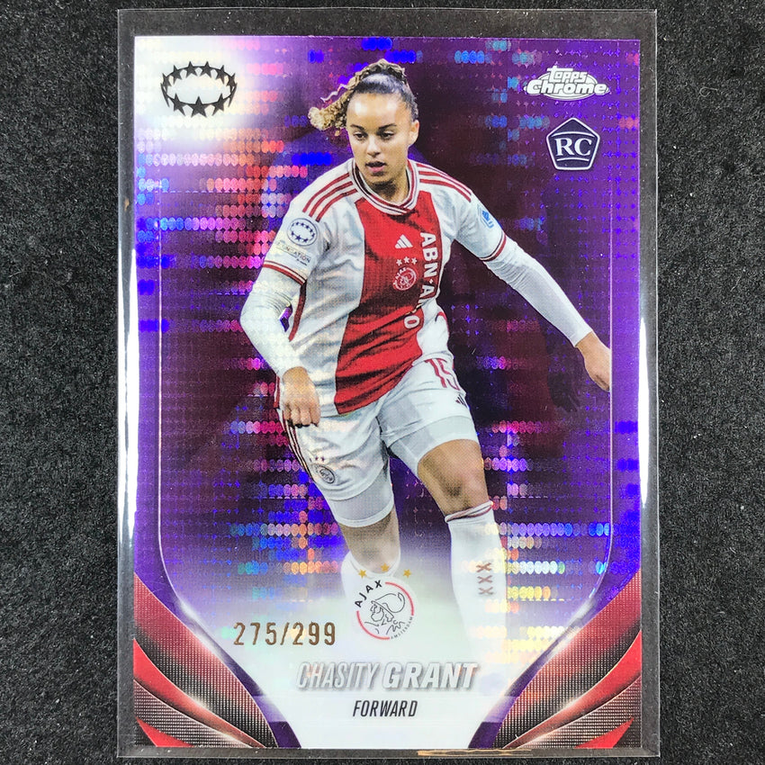 2023-24 Topps Chrome Women's UEFA CHASITY GRANT Rookie Purple Pulsar 275/299 #13