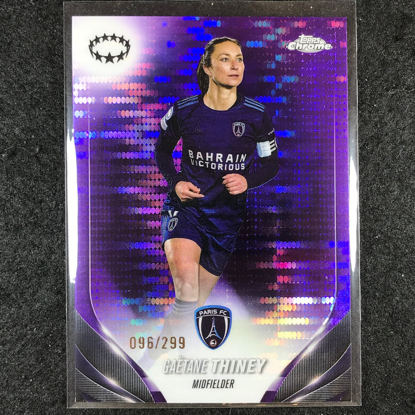 2023-24 Topps Chrome Women's UEFA GAETANE THINEY Base Purple Pulsar 96/299 #23
