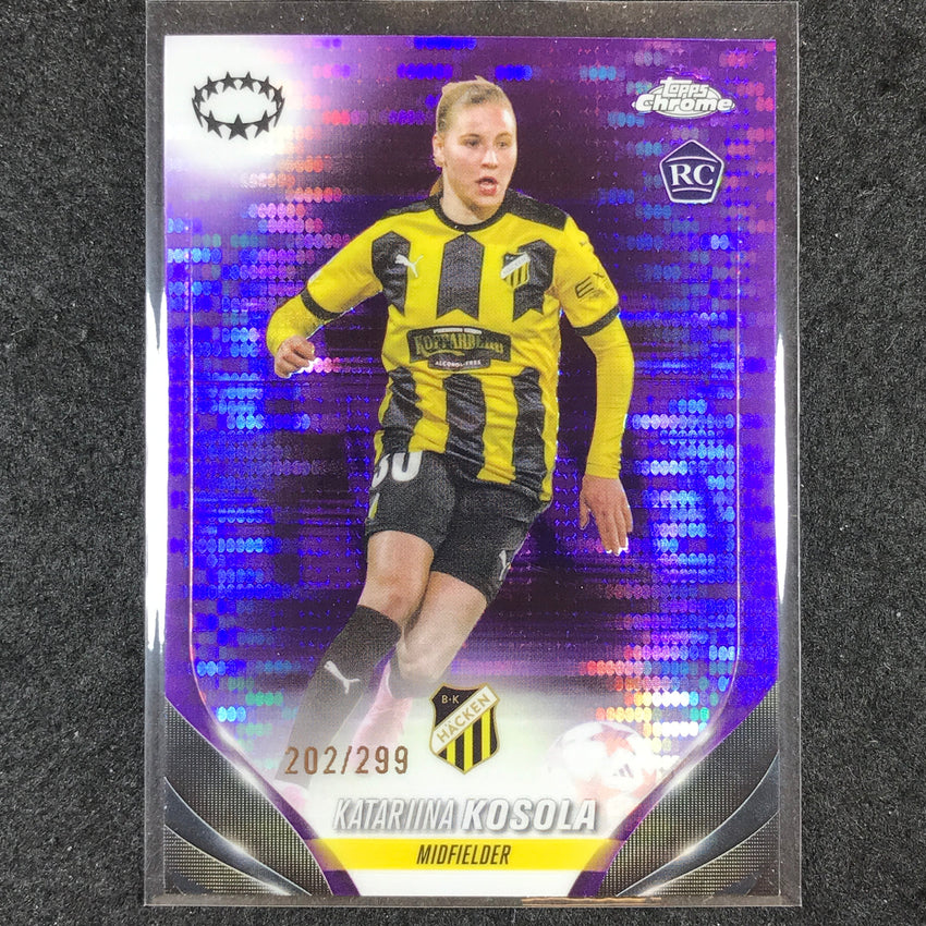 2023-24 Topps Chrome Women's UEFA KATARIINA KOSOLA Rookie Purple 202/299 #24