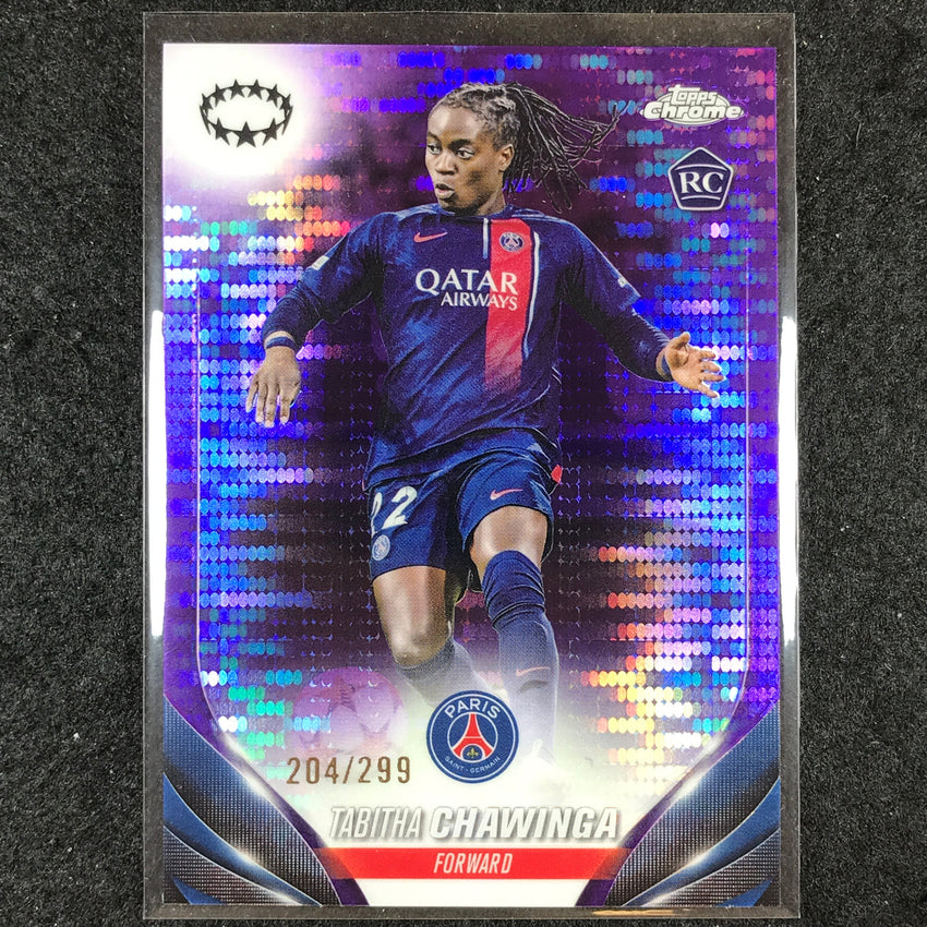 2023-24 Topps Chrome Women's UEFA TABITHA CHAWINGA Rookie Purple 204/299 #47