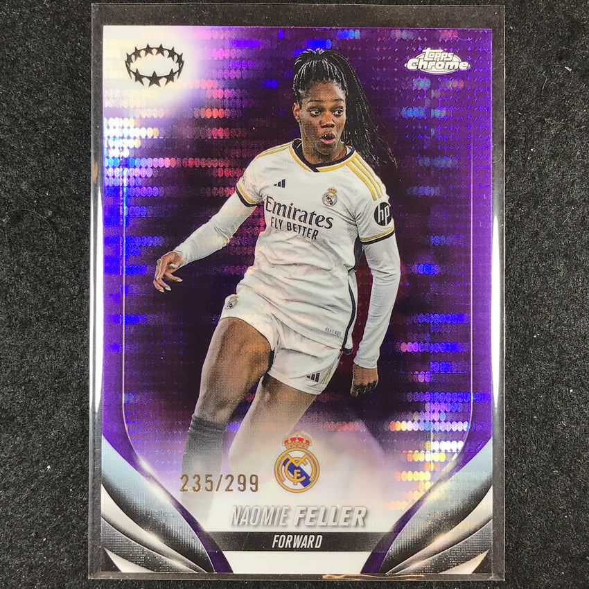 2023-24 Topps Chrome Women's UEFA NAOMIE FELLER Base Purple Pulsar 235/299 #67