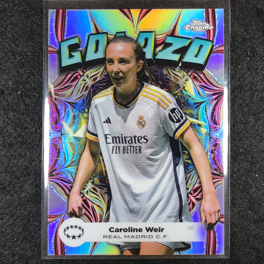 2023-24 Topps Chrome Women's UEFA CAROLINE WEIR Golazo Base #5