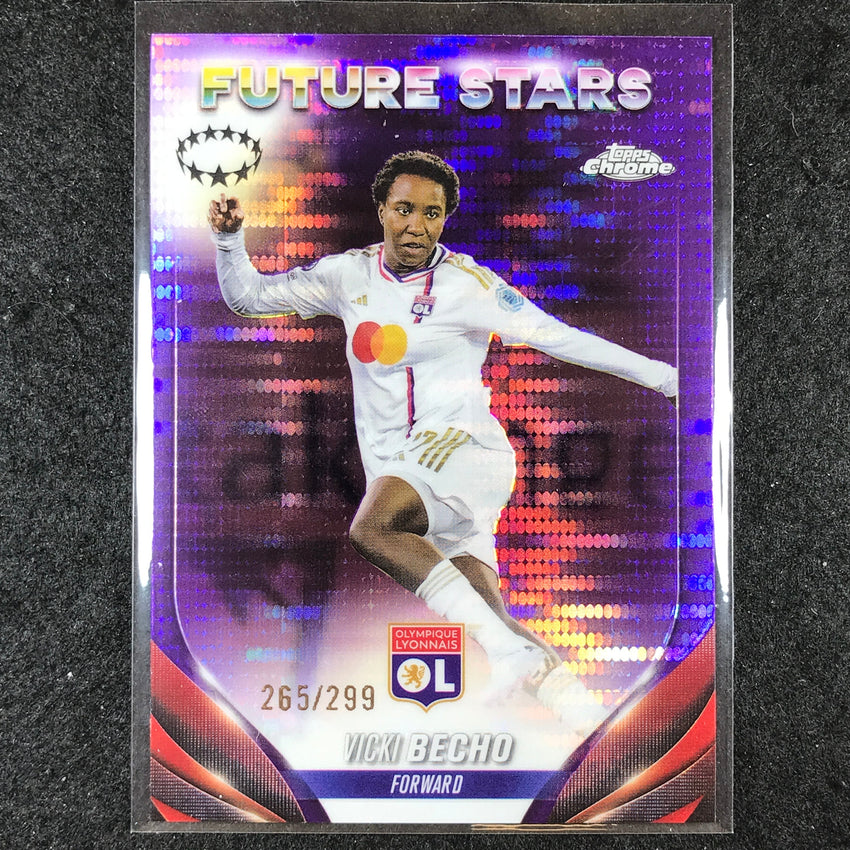 2023-24 Topps Chrome Women's UEFA VICKI BECHO Future Stars Purple 265/299 #82