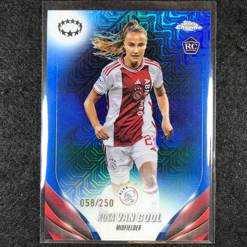 2023-24 Topps Chrome Women's UEFA ROSA VAN GOOL Rookie Base Blue Mojo 58/250 #2