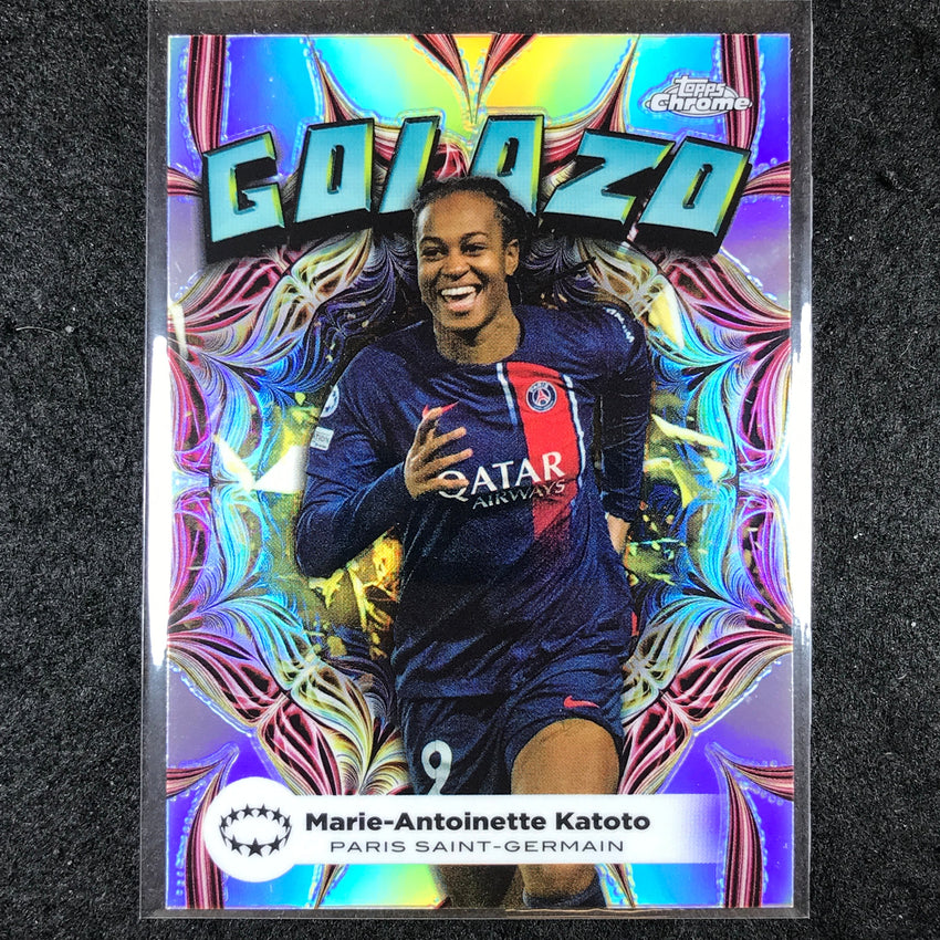 2023-24 Topps Chrome Women's UEFA MARIE-ANTOINETTE KATOTO Golazo Base #6