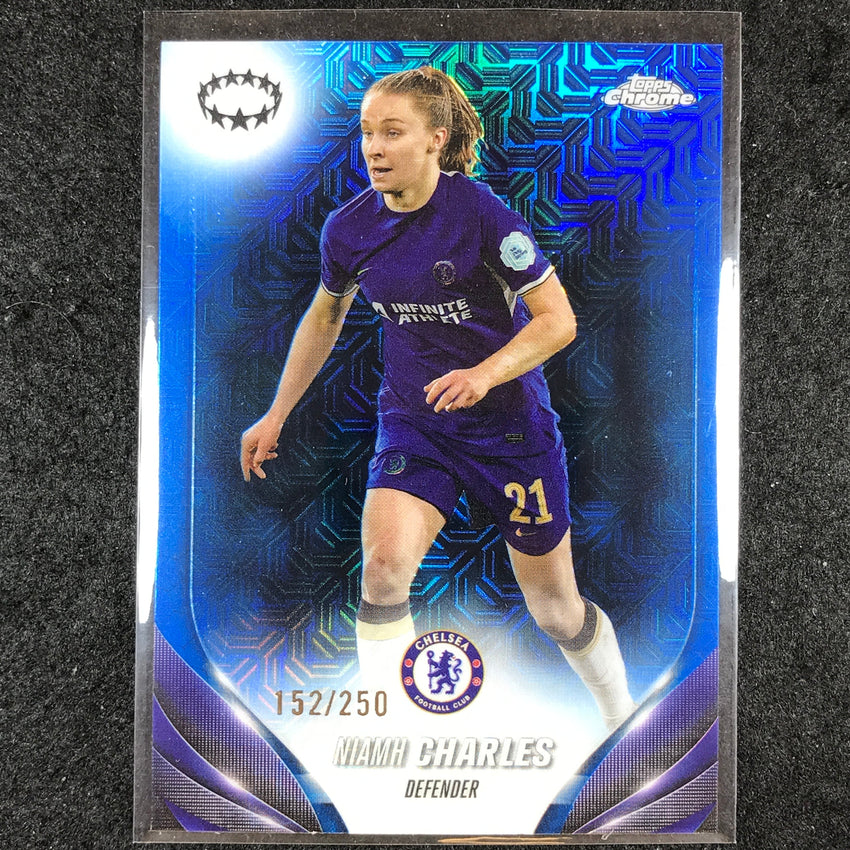 2023-24 Topps Chrome Women's UEFA NIAMH CHARLES Base Blue Mojo 152/250 #17