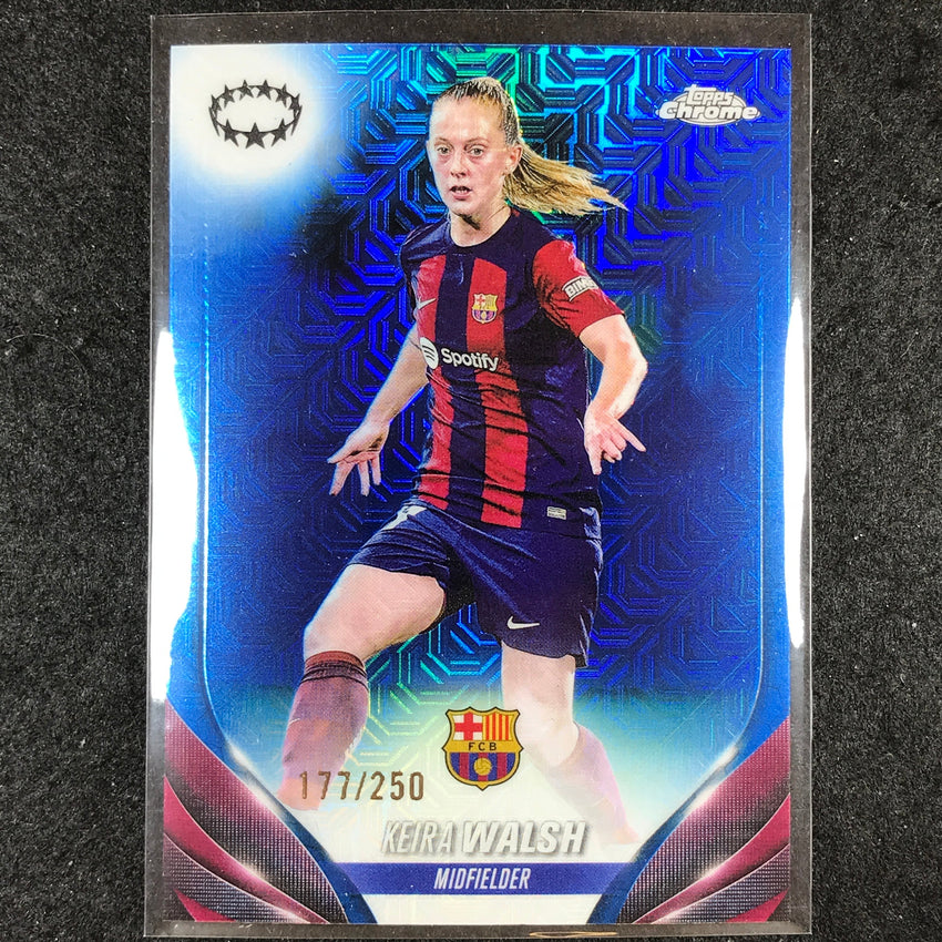 2023-24 Topps Chrome Women's UEFA KEIRA WALSH Base Blue Mojo 177/250 #21