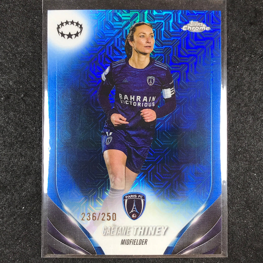 2023-24 Topps Chrome Women's UEFA GAETANE THINEY Base Blue Mojo 236/250 #23