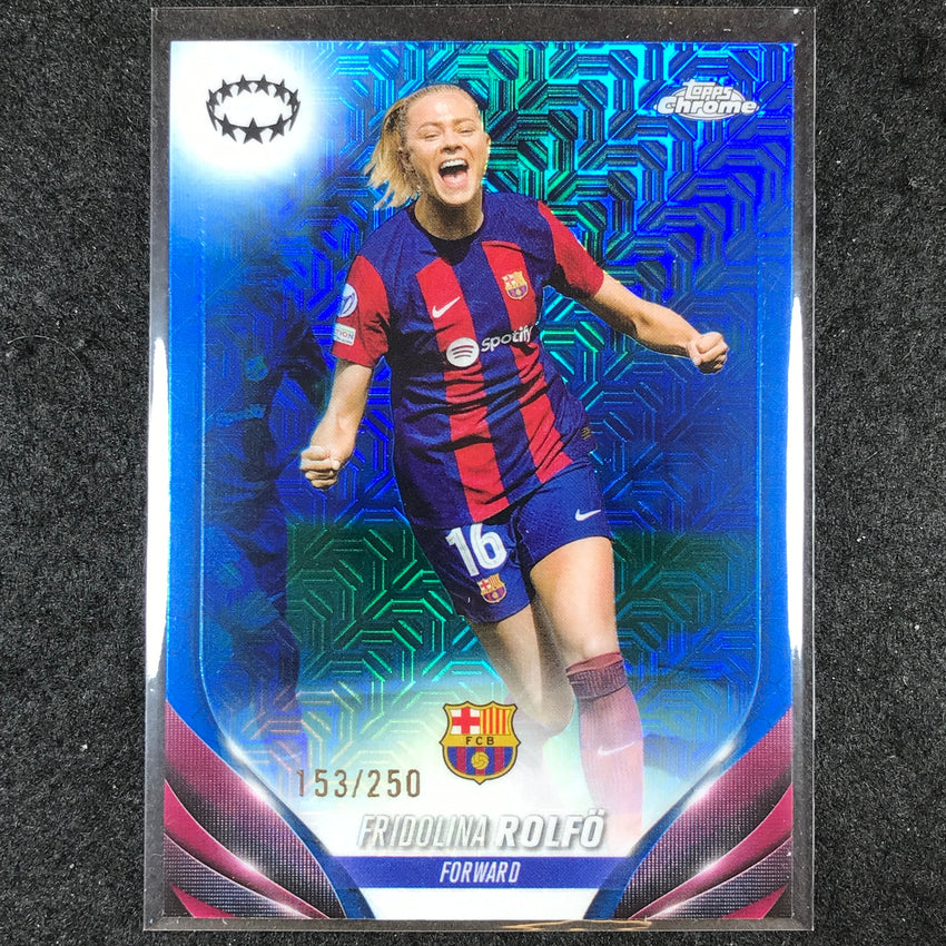 2023-24 Topps Chrome Women's UEFA FRIDOLINA ROLFO Base Blue Mojo 153/250 #37