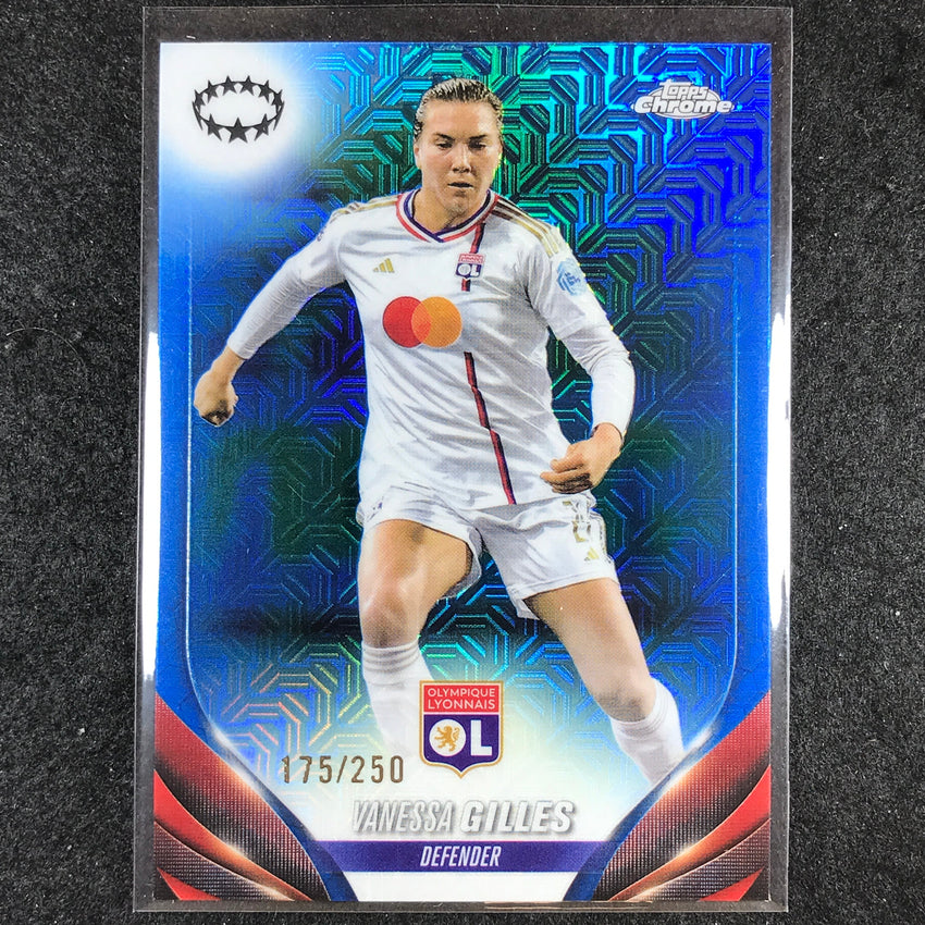 2023-24 Topps Chrome Women's UEFA VANESSA GILLES Base Blue Mojo 175/250 #53