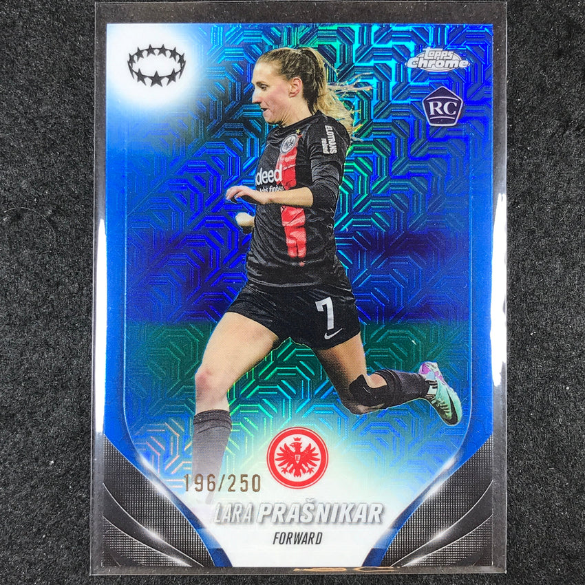 2023-24 Topps Chrome Women's UEFA LARA PRASNIKAR Rookie Blue Mojo 196/250 #61