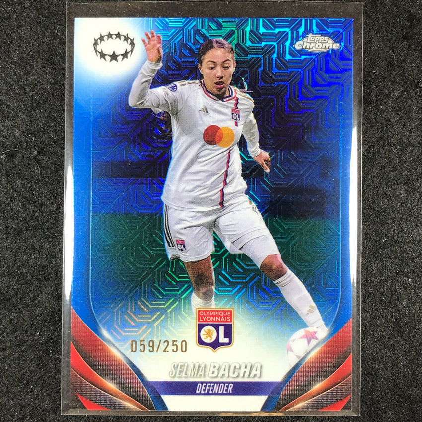 2023-24 Topps Chrome Women's UEFA SELMA BACHA Base Blue Mojo 59/250 #68