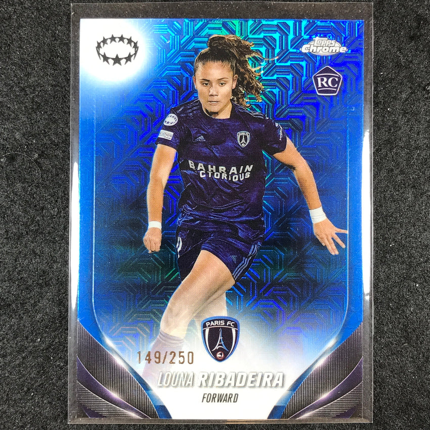 2023-24 Topps Chrome Women's UEFA LOUNA RIBADEIRA Rookie Blue Mojo 149/250 #72