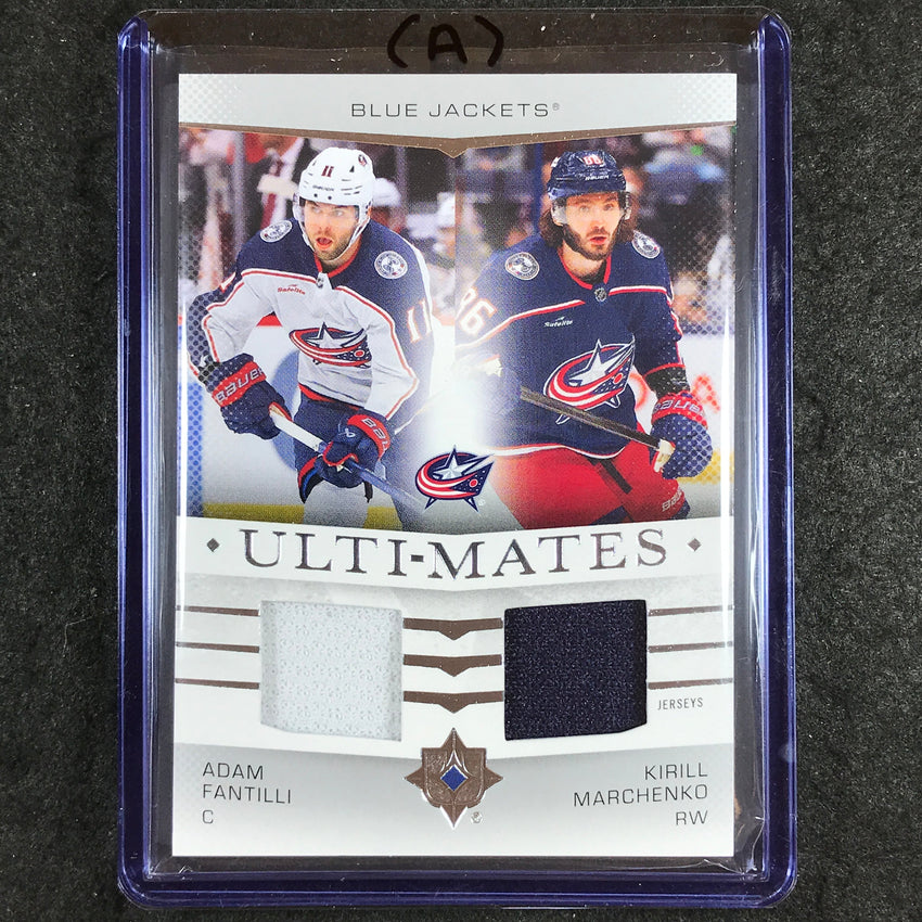 2024-25 Ultimate Hockey FANTILLI MARCHENKO Ulti-Mates Jersey Relic #FM (A)