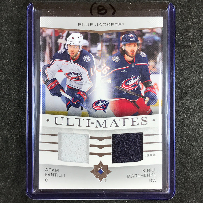 2024-25 Ultimate Hockey FANTILLI MARCHENKO Ulti-Mates Jersey Relic #FM (B)