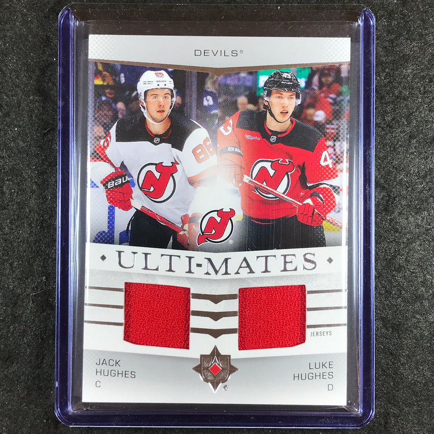 2024-25 Ultimate Hockey JACK HUGHES LUKE HUGHES Ulti-Mates Jersey Relic #HH