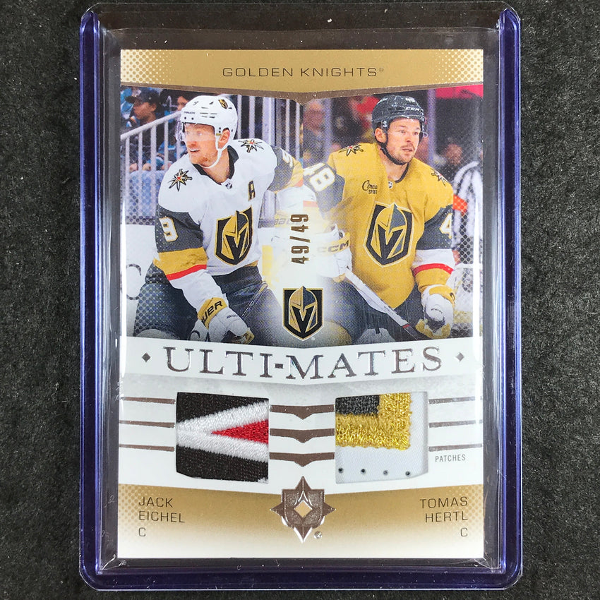 2024-25 Ultimate Hockey EICHEL HERTL Ulti-Mates Patch Relic Gold 49/49