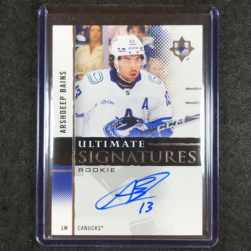 2024-25 Ultimate Hockey ARSHDEEP BAINS Ultimate Rookie Signatures Auto #URS-AB