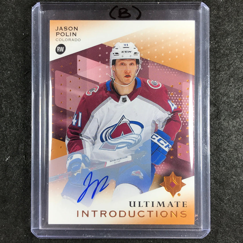 2024-25 Ultimate Hockey JASON POLIN Ultimate Introductions Rookie Auto #JP (B)
