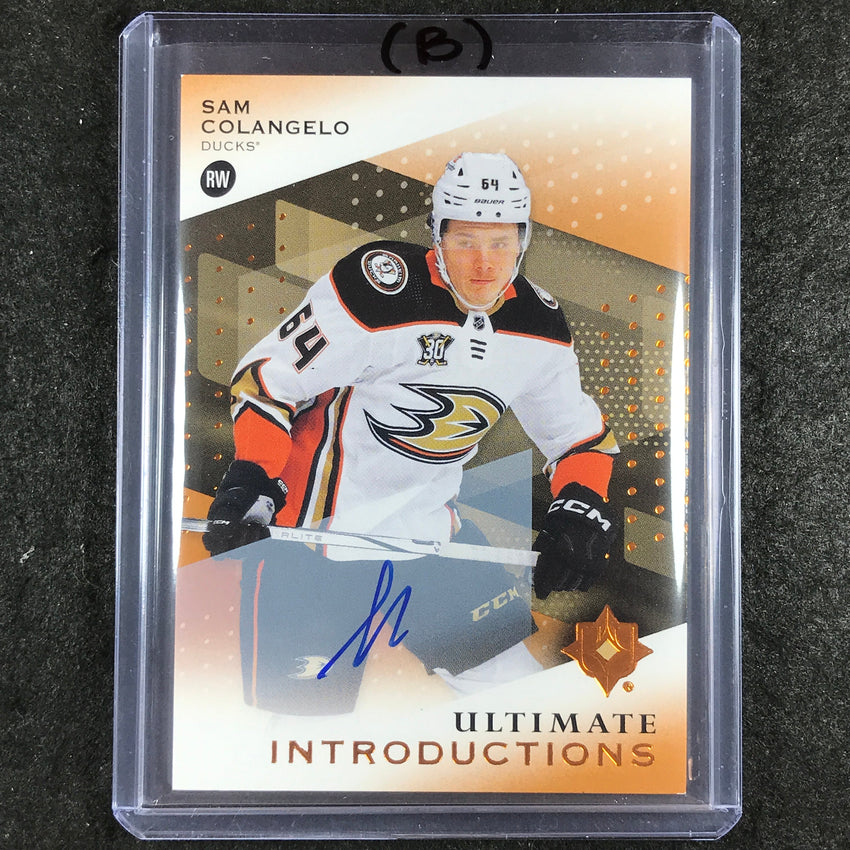 2024-25 Ultimate Hockey SAM COLANGELO Ultimate Introductions Rookie Auto #SC (B)