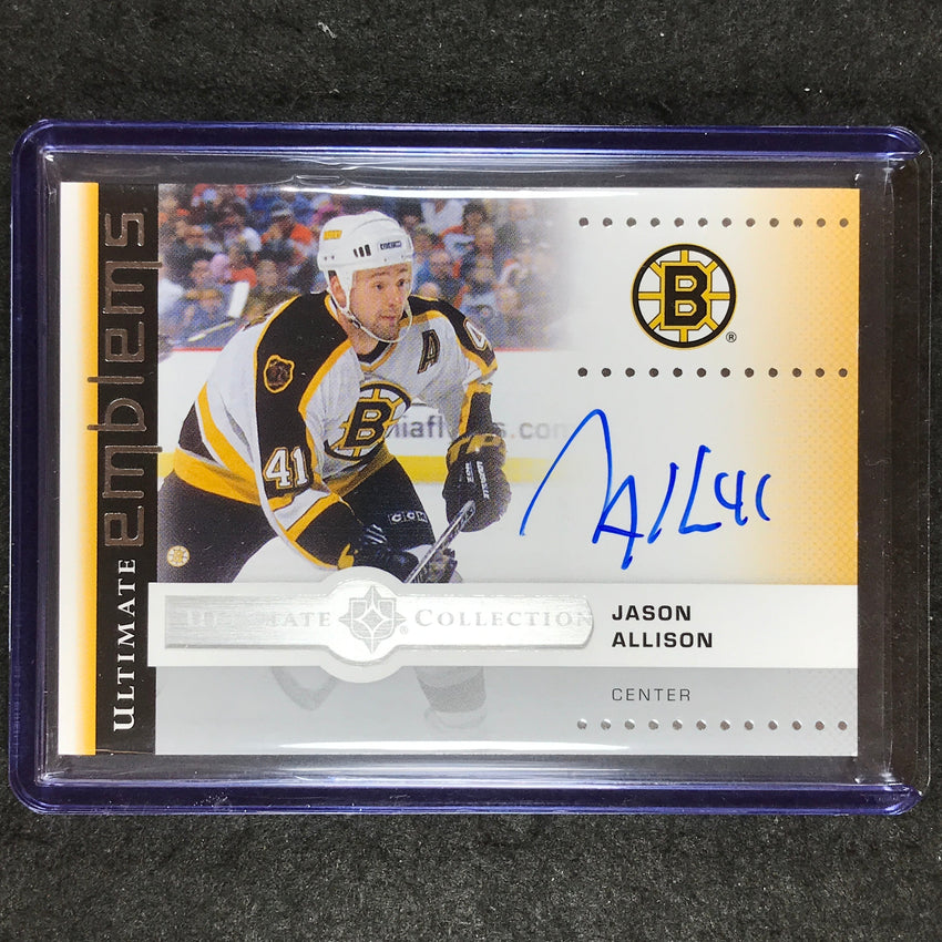 2024-25 Ultimate Hockey JASON ALLISON Ultimate Emblems Auto #UE-JA