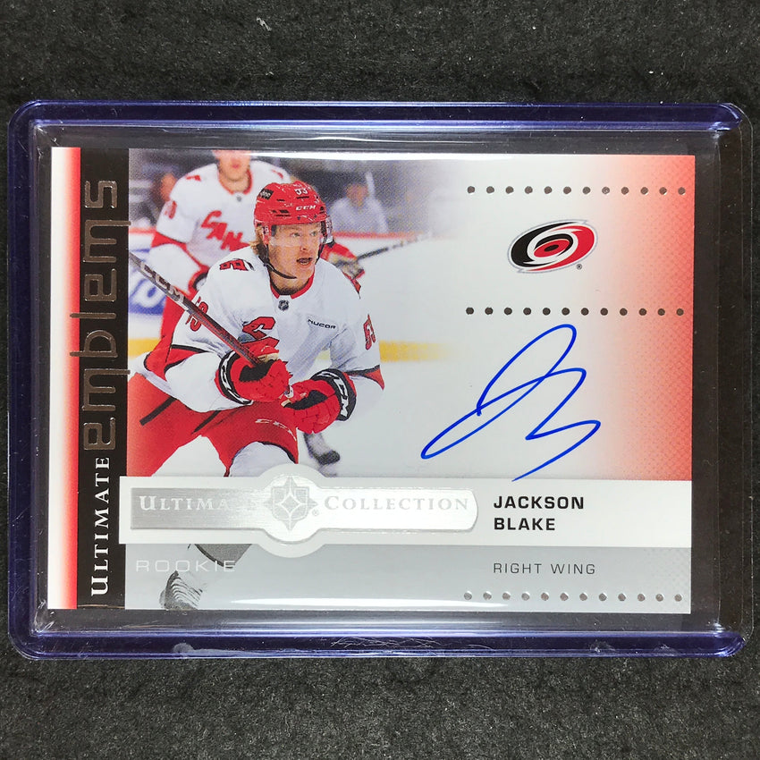 2024-25 Ultimate Hockey JACKSON BLAKE Ultimate Emblems Rookie Auto #UE-JB