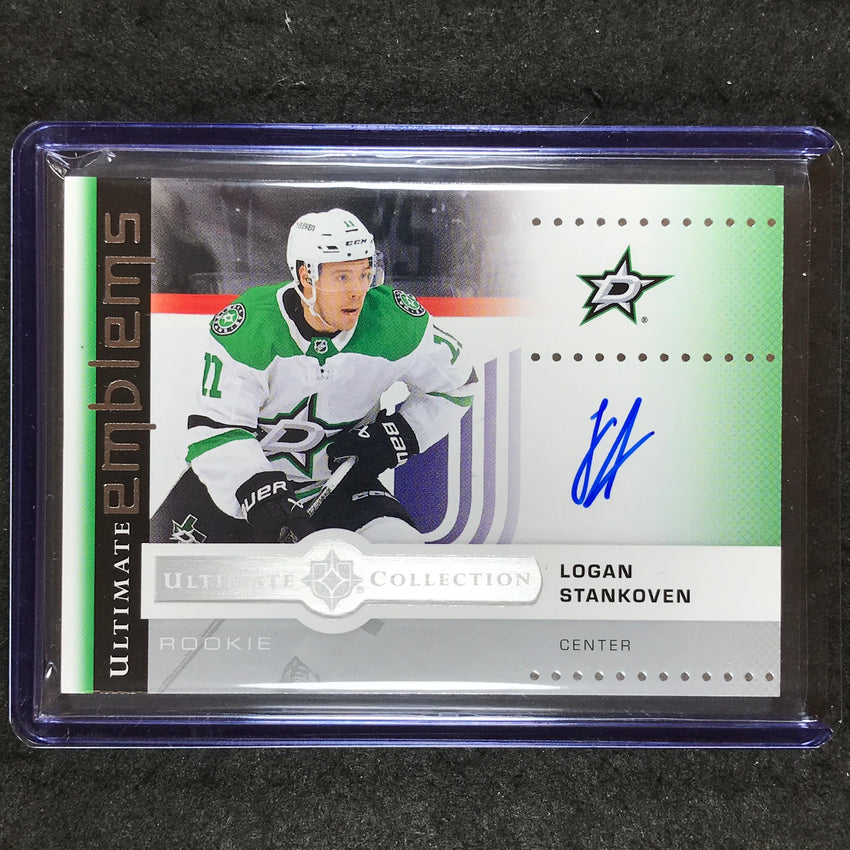 2024-25 Ultimate Hockey LOGAN STANKOVEN Ultimate Emblems Rookie Auto #UE-LS
