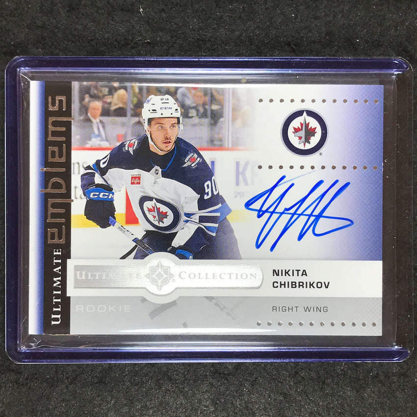 2024-25 Ultimate Hockey NIKITA CHIBRIKOV Ultimate Emblems Rookie Auto #UE-NC