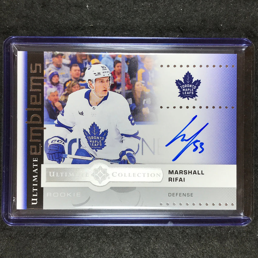 2024-25 Ultimate Hockey MARSHALL RIFAI Ultimate Emblems Rookie Auto #UE-RI