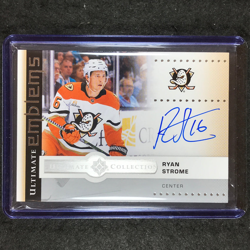 2024-25 Ultimate Hockey RYAN STROME Ultimate Emblems Auto #UE-RS