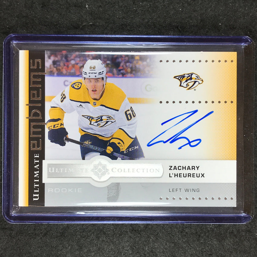 2024-25 Ultimate Hockey ZACHARY L'HEUREUX Ultimate Emblems Rookie Auto #UE-ZL