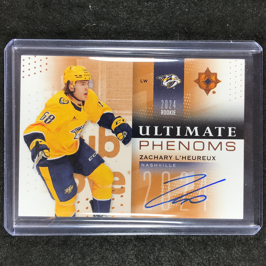 2024-25 Ultimate Hockey ZACHARY L'HEUREUX Ultimate Phenoms Rookie Auto #UP-ZL