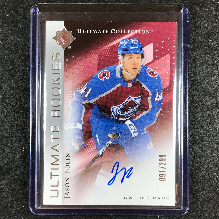 2024-25 Ultimate Hockey JASON POLIN Base Rookie Auto 91/299 #178
