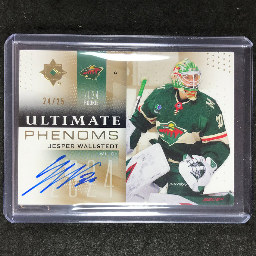 2024-25 Ultimate Hockey JESPER WALLSTEDT Ultimate Phenoms Rookie Auto Gold 24/25