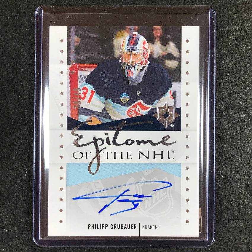 2024-25 Ultimate Hockey PHILIPP GRUBAUER Epitome of the NHL Auto 39/49