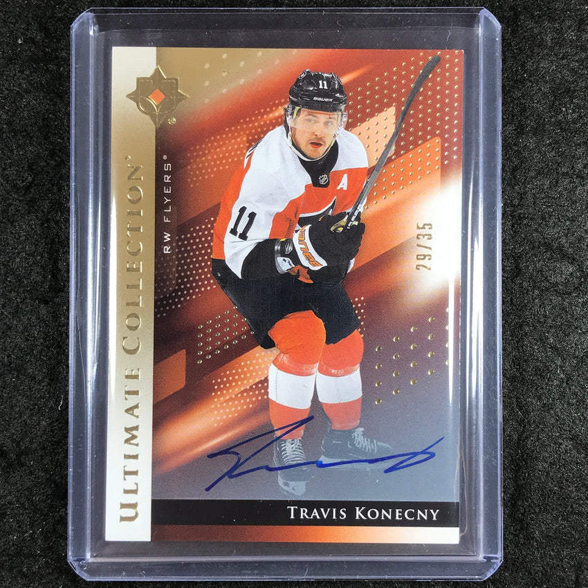 2024-25 Ultimate Hockey TRAVIS KONECNY Base Auto Gold 29/35 #65