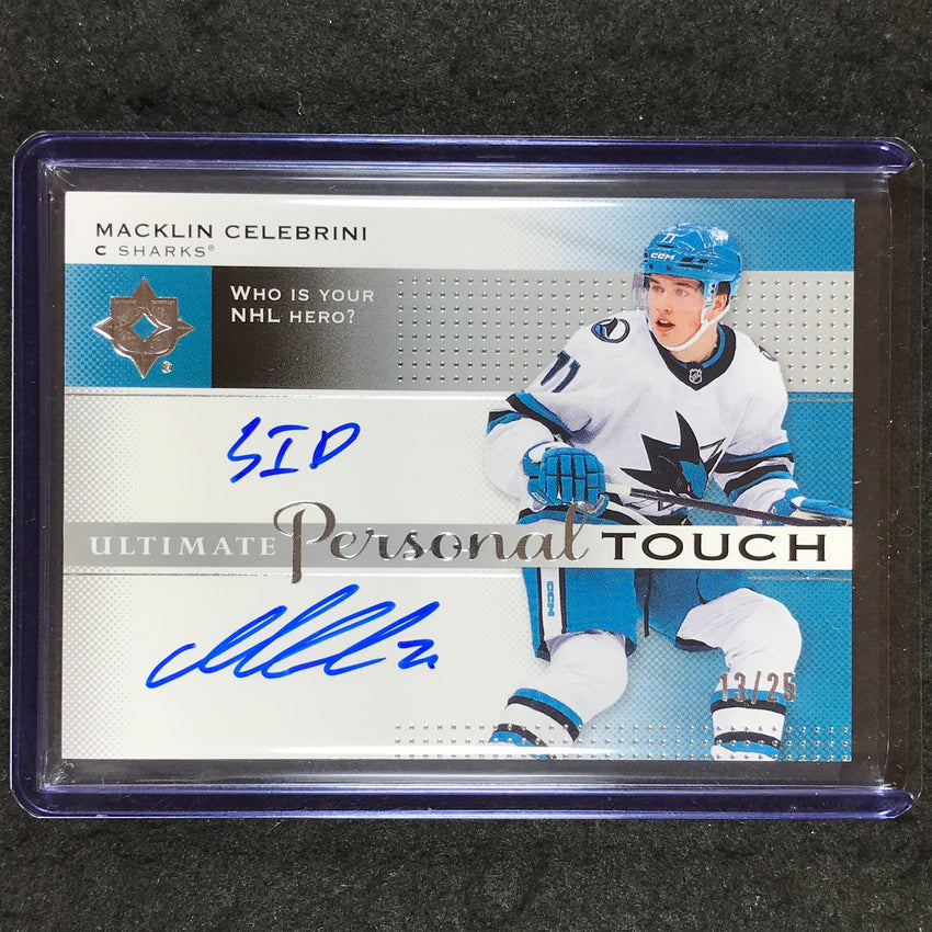 2024-25 Ultimate Hockey MACKLIN CELEBRINI Personal Touch Hero Rookie Auto 13/25