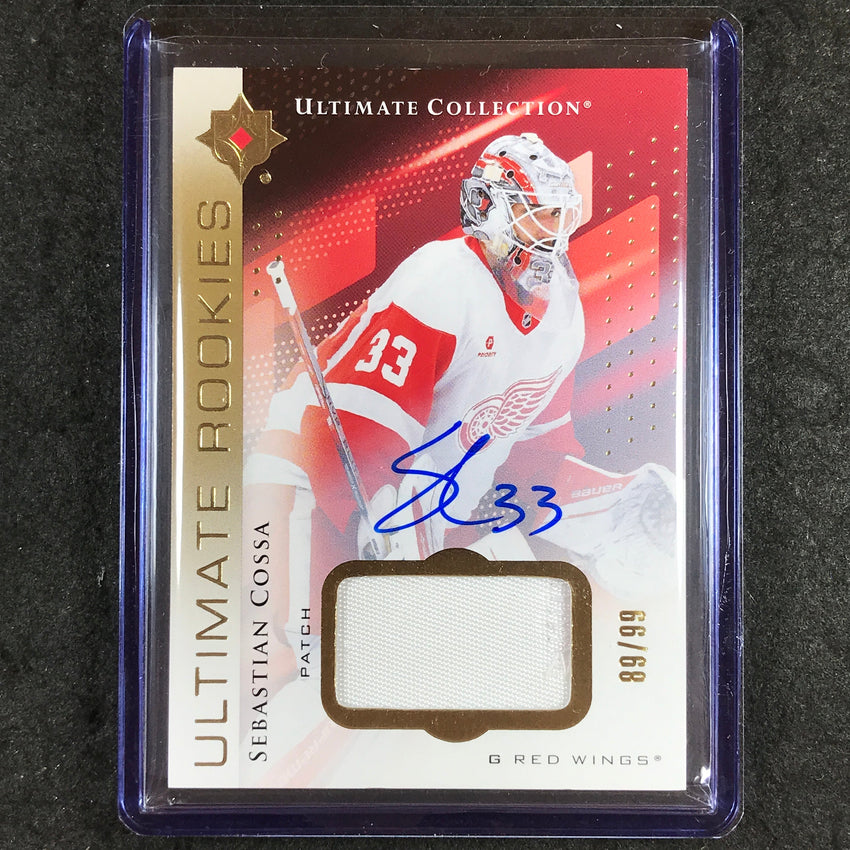 2024-25 Ultimate Hockey SEBASTIAN COSSA Base Rookie Patch Auto 89/99 #128