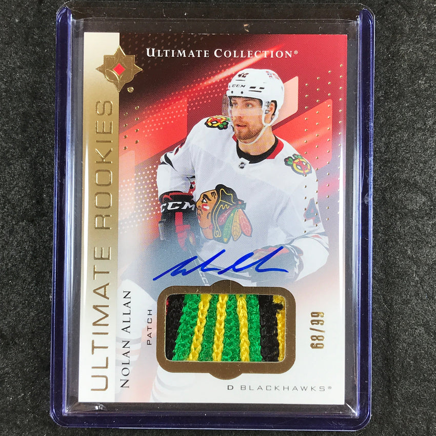 2024-25 Ultimate Hockey NOLAN ALLAN Base Rookie Patch Auto 68/99 #129