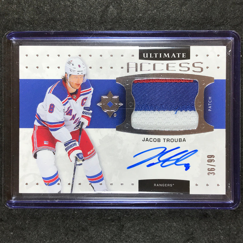 2024-25 Ultimate Hockey JACOB TROUBA Ultimate Access Patch Auto 36/99