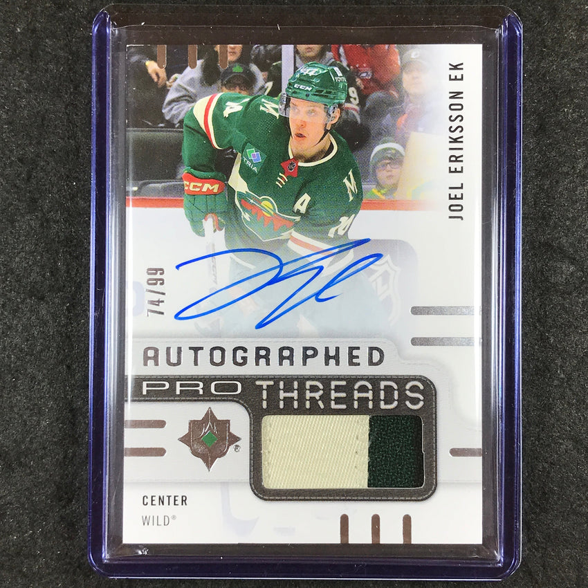 2024-25 Ultimate Hockey JOEL ERIKSSON EK Autographed Pro Threads Patch 74/99