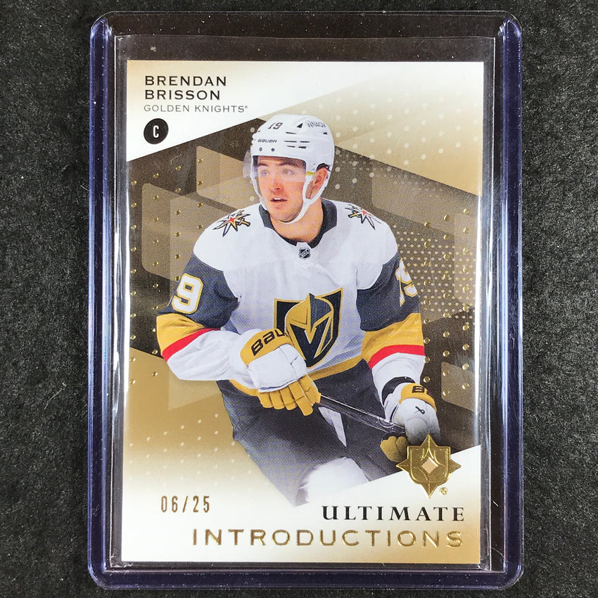 2024-25 Ultimate Hockey BRENDAN BRISSON Ultimate Introductions Rookie Gold 6/25