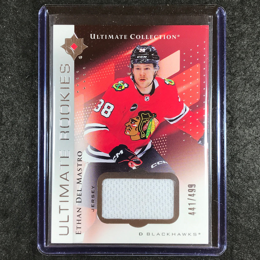 2024-25 Ultimate Hockey ETHAN DEL MASTRO Base Rookies Jersey Relic 441/499 #147